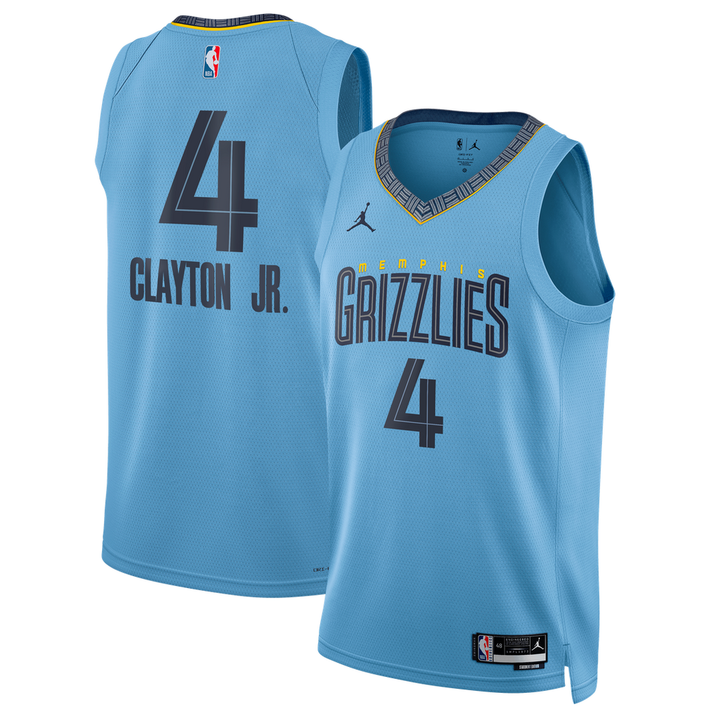 Walter Clayton Jr. Memphis Grizzlies Jordan Brand Unisex Swingman Jersey - Statement Edition - Light Blue