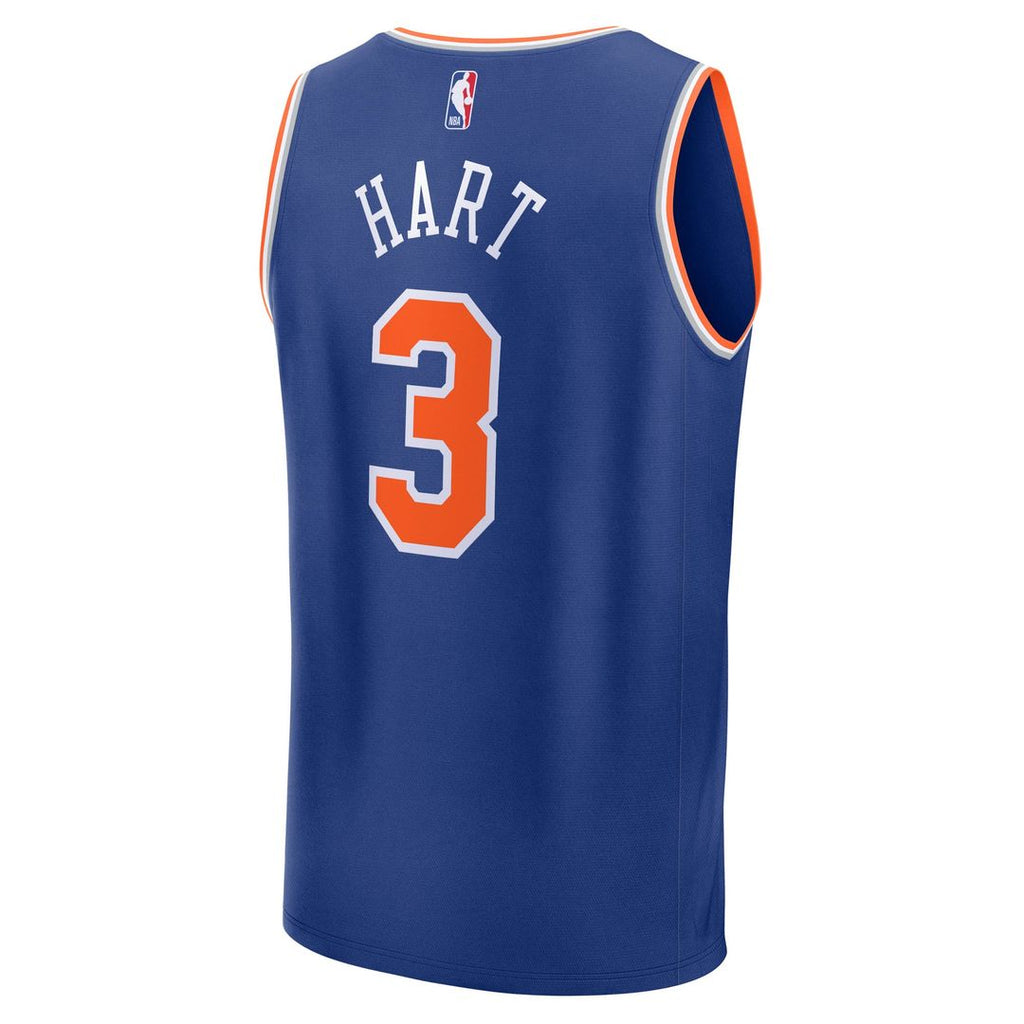 Josh Hart New York Knicks Fanatics Youth Fast Break Replica Player Jersey - Blue - Icon Edition