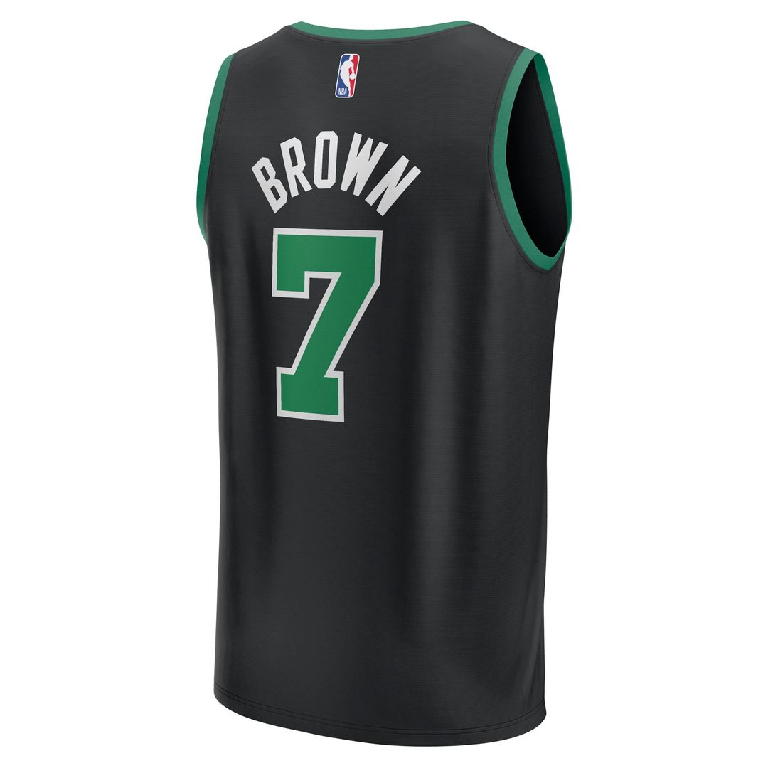 Jaylen Brown Boston Celtics Fanatics Youth Fast Break Replica Player Jersey - Statement Edition - Black