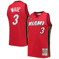Dwyane Wade Miami Heat Mitchell & Ness Hardwood Classics Swingman Jersey - Red
