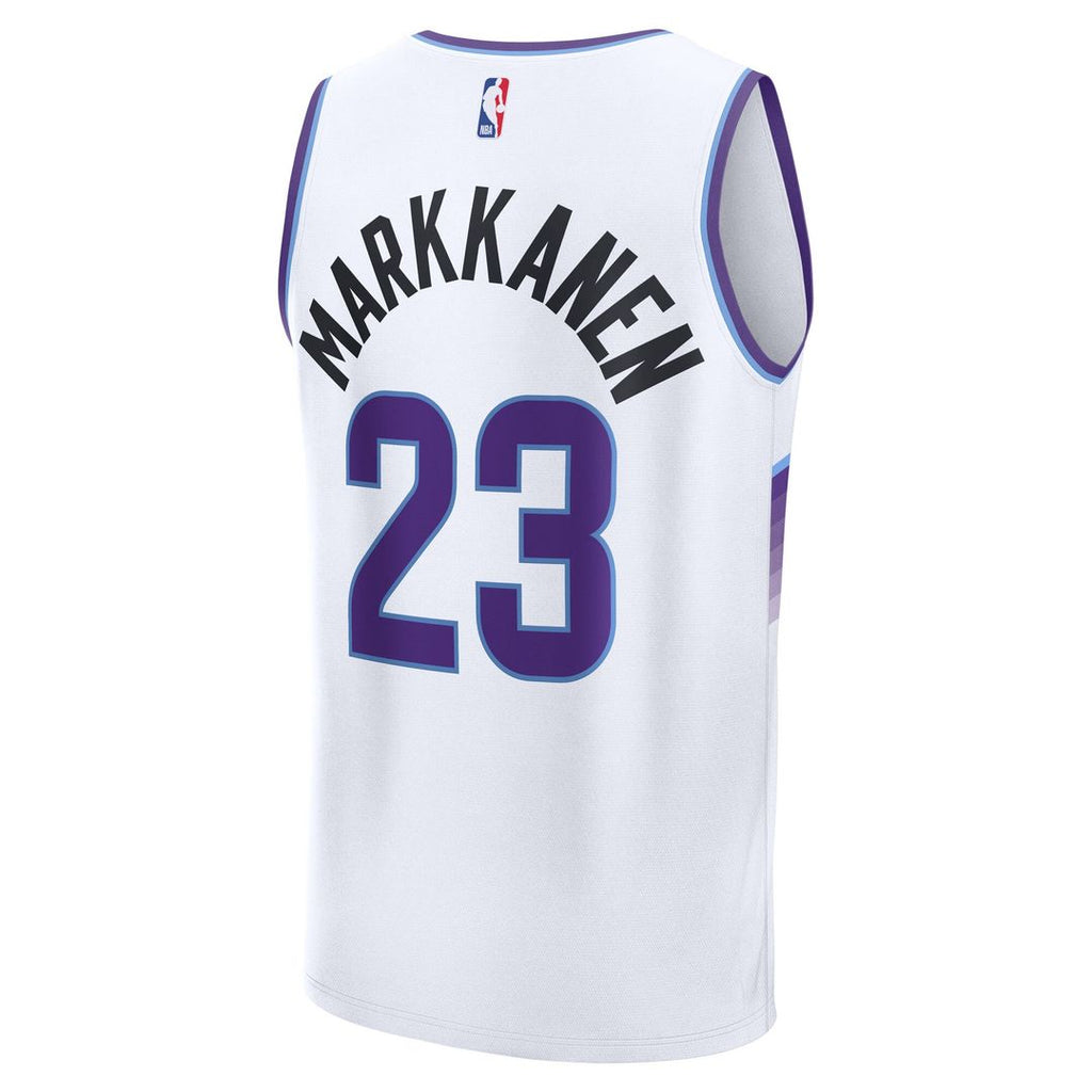 Lauri Markkanen Utah Jazz Fanatics Fast Break Replica Jersey - Association Edition - White