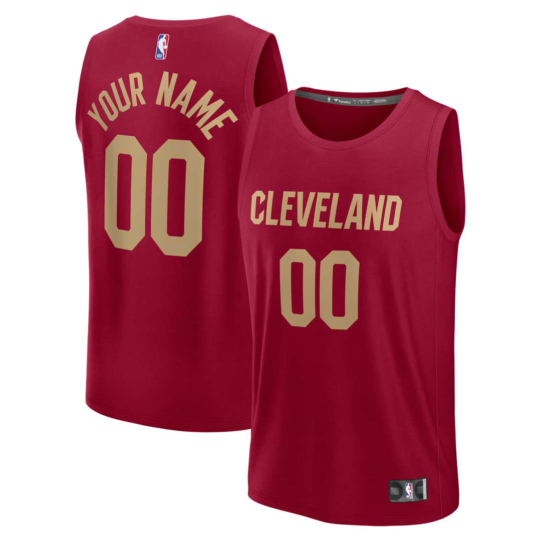 Cleveland Cavaliers Fanatics Youth Fast Break Custom Jersey - Icon Edition - Red