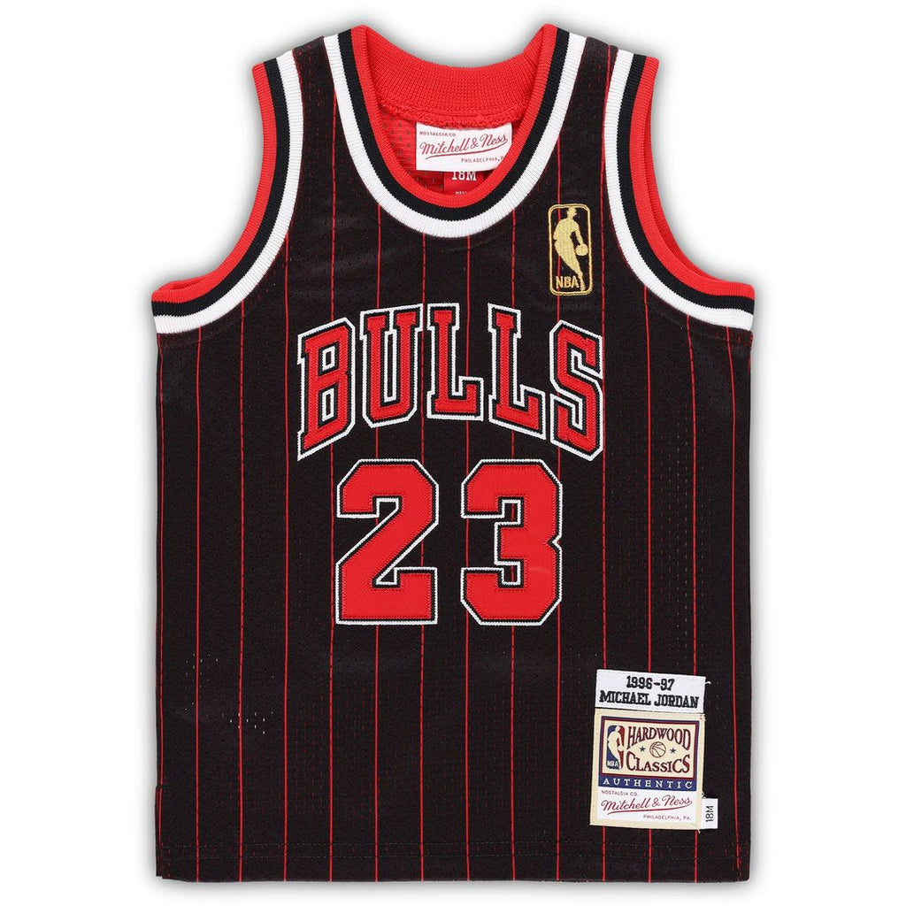 Michael Jordan Chicago Bulls Mitchell & Ness Infant 1996/97 Hardwood Classics Authentic Jersey - Black