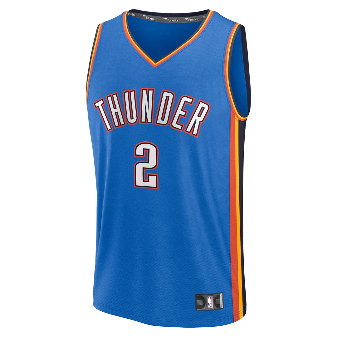 Shai Gilgeous-Alexander Oklahoma City Thunder Fanatics Fast Break Replica Player Jersey - Icon Edition - Blue
