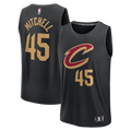 Donovan Mitchell Cleveland Cavaliers Fanatics Youth Fast Break Replica Jersey - Black - Statement Edition