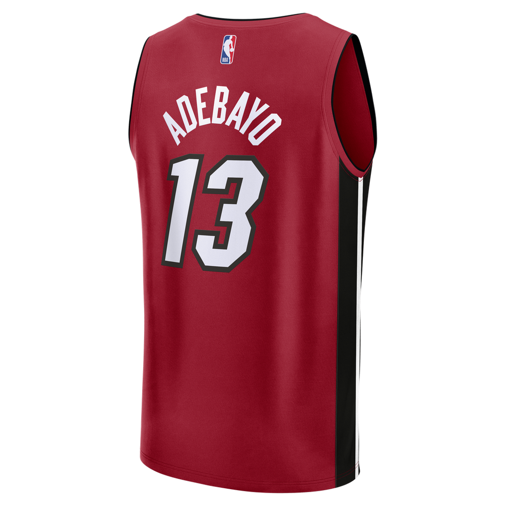 Bam Adebayo Miami Heat Fanatics Fast Break Replica Player Jersey - Statement Edition - Red