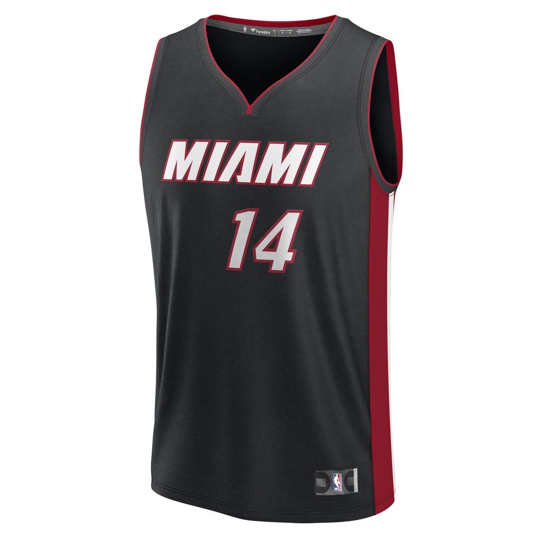 Tyler Herro Miami Heat Fanatics Youth Fast Break Replica Player Jersey - Black - Icon Edition