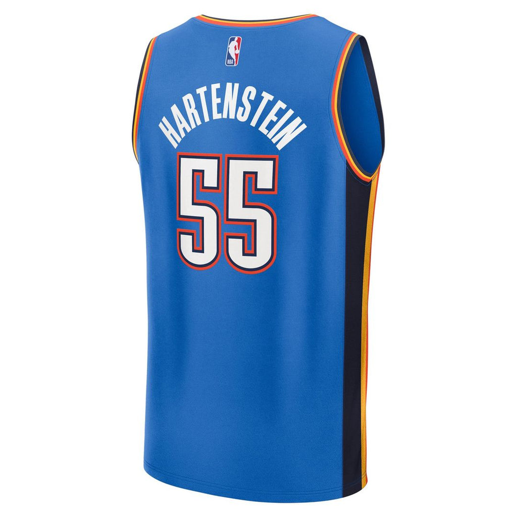 Isaiah Hartenstein Oklahoma City Thunder Fanatics Youth 2025 NBA Finals Champions Fast Break Replica Player Jersey - Blue - Icon Edition