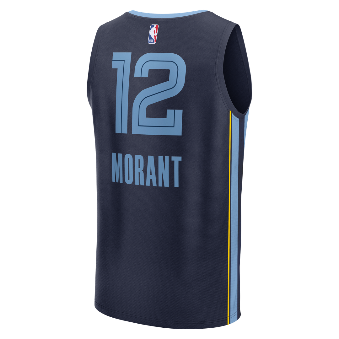 Ja Morant Memphis Grizzlies Fanatics Fast Break Replica Player Jersey - Icon Edition - Navy