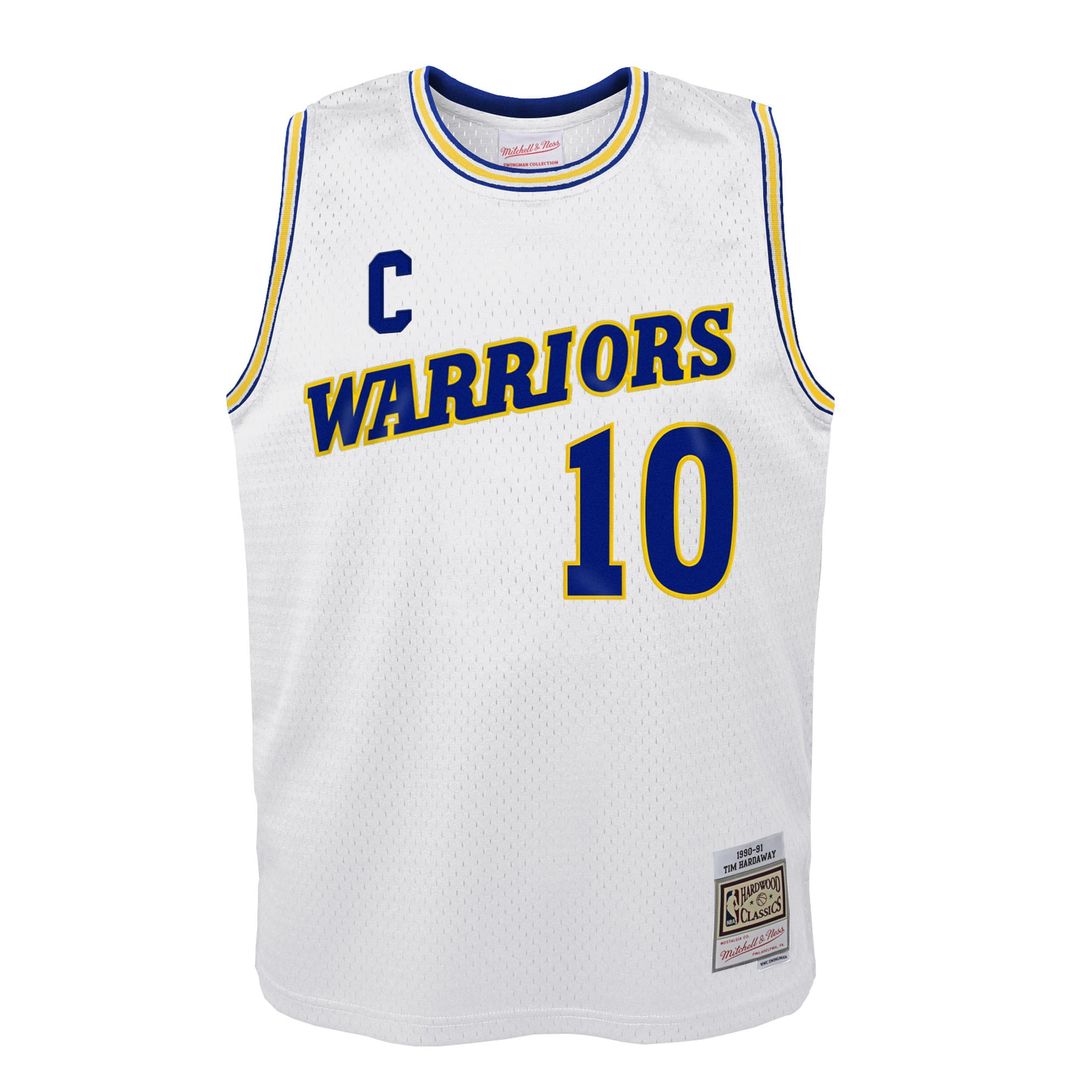 Tim Hardaway Golden State Warriors Mitchell & Ness Youth 1990-91 Hardwood Classics Swingman Throwback Home Jersey - White