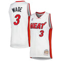 Dwyane Wade Miami Heat Mitchell & Ness 2005/06 Hardwood Classics Swingman Jersey - White