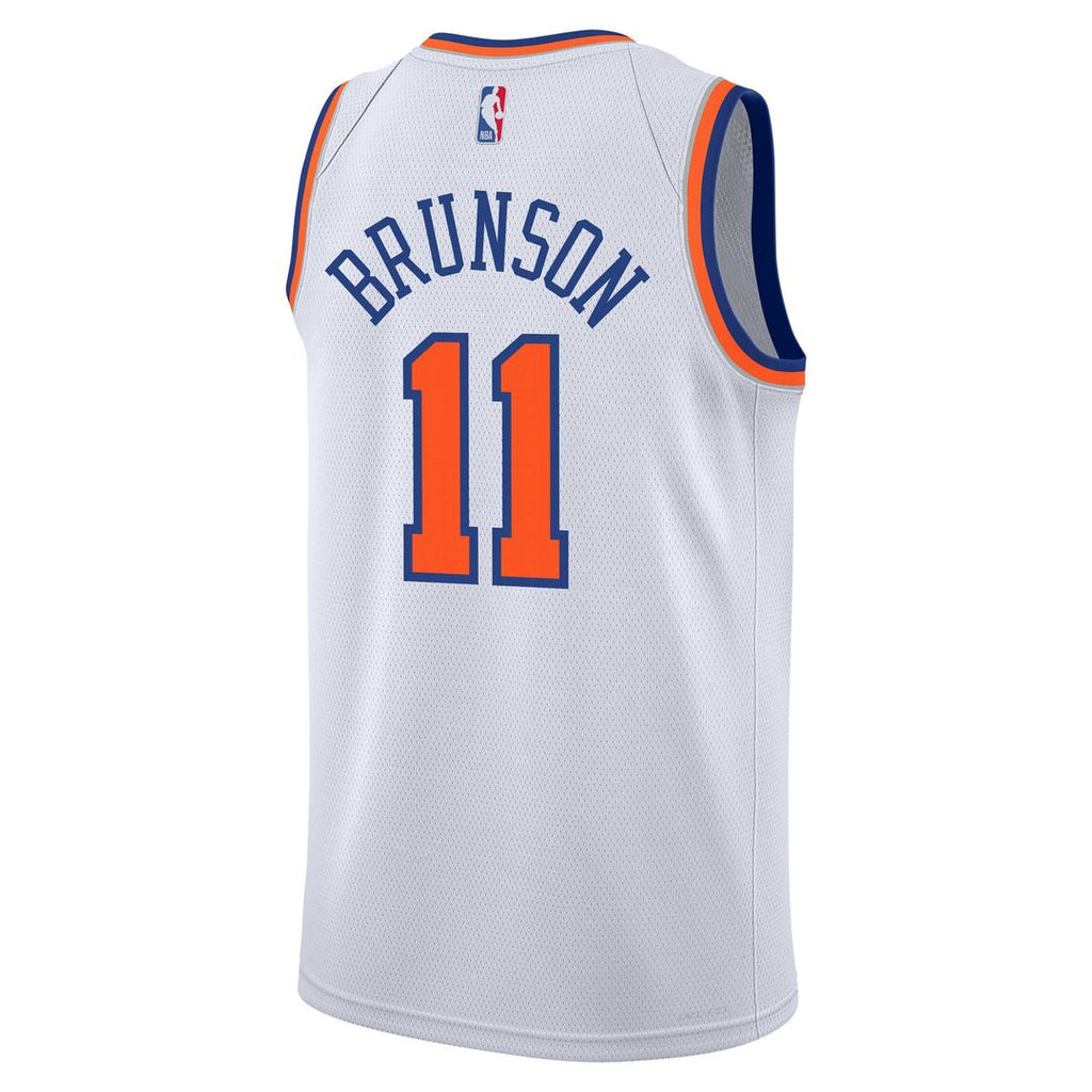 Jalen Brunson New York Knicks Nike Youth Association Swingman Jersey - White