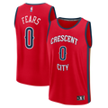 Jeremiah Fears New Orleans Pelicans Fanatics Fast Break Replica Player Jersey - Statement Edition - Red