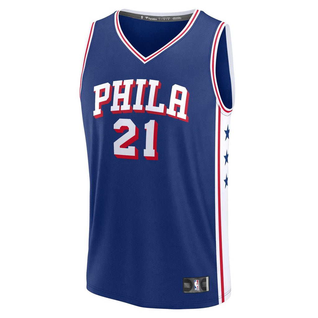 Joel Embiid Philadelphia 76ers Fanatics Fast Break Replica Jersey - Association Edition - White