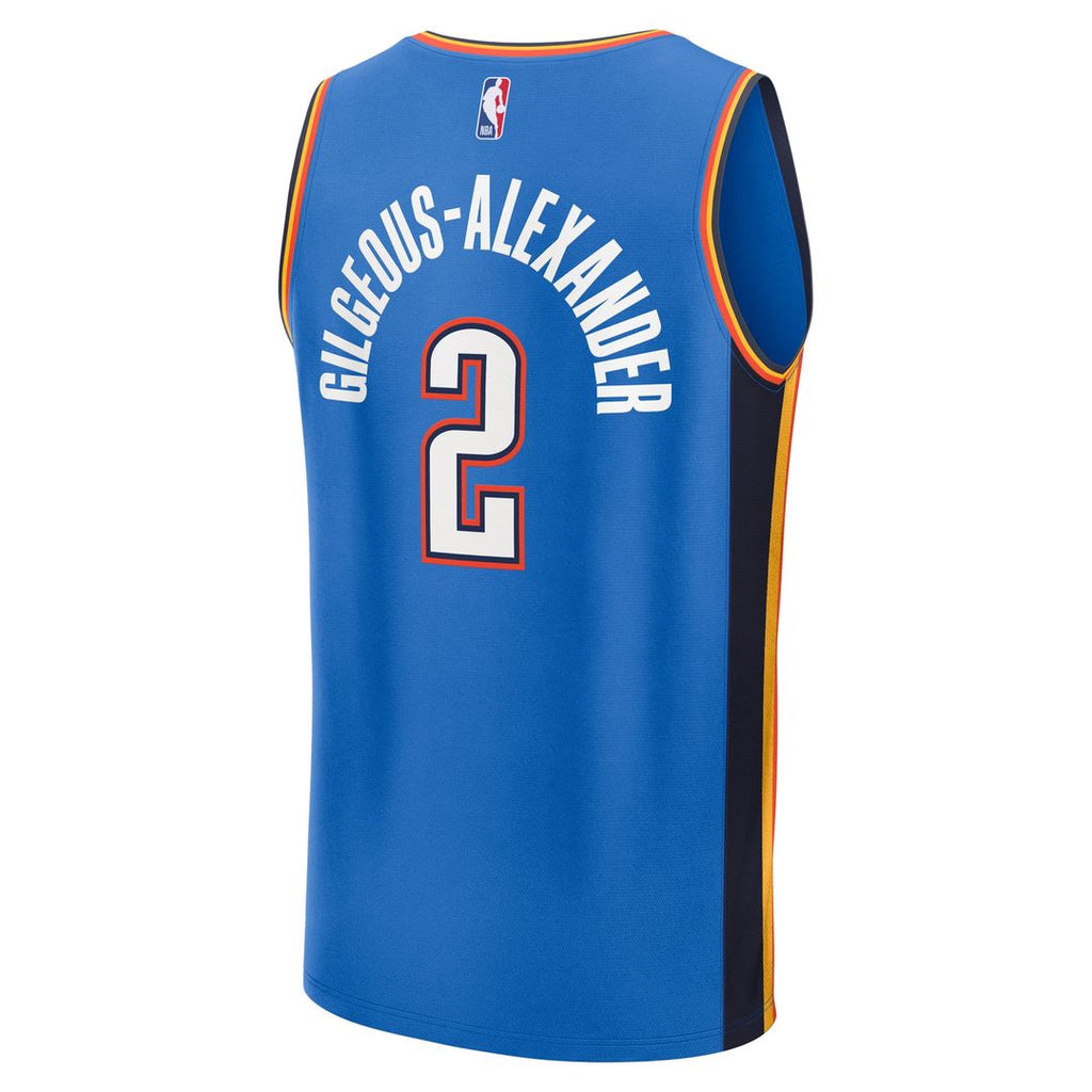 Shai Gilgeous-Alexander Oklahoma City Thunder Fanatics Fast Break Replica Player Jersey - Icon Edition - Blue