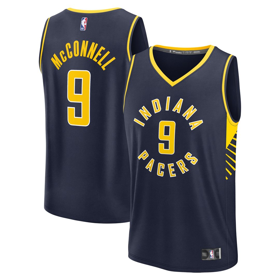 T.J. McConnell Indiana Pacers Fanatics Youth Fast Break Replica Player Jersey - Icon Edition - Navy