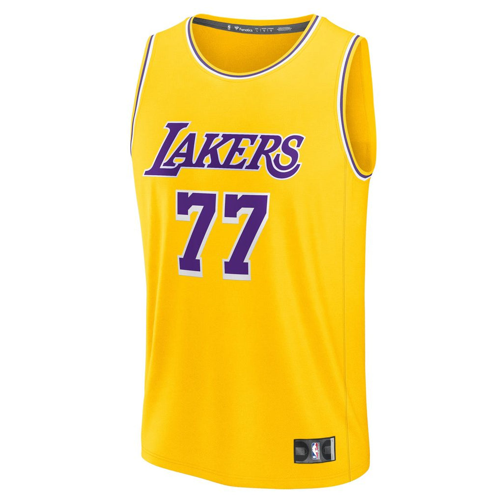 Luka Dončić Los Angeles Lakers Fanatics Fast Break Replica Player Jersey - Icon Edition - Gold