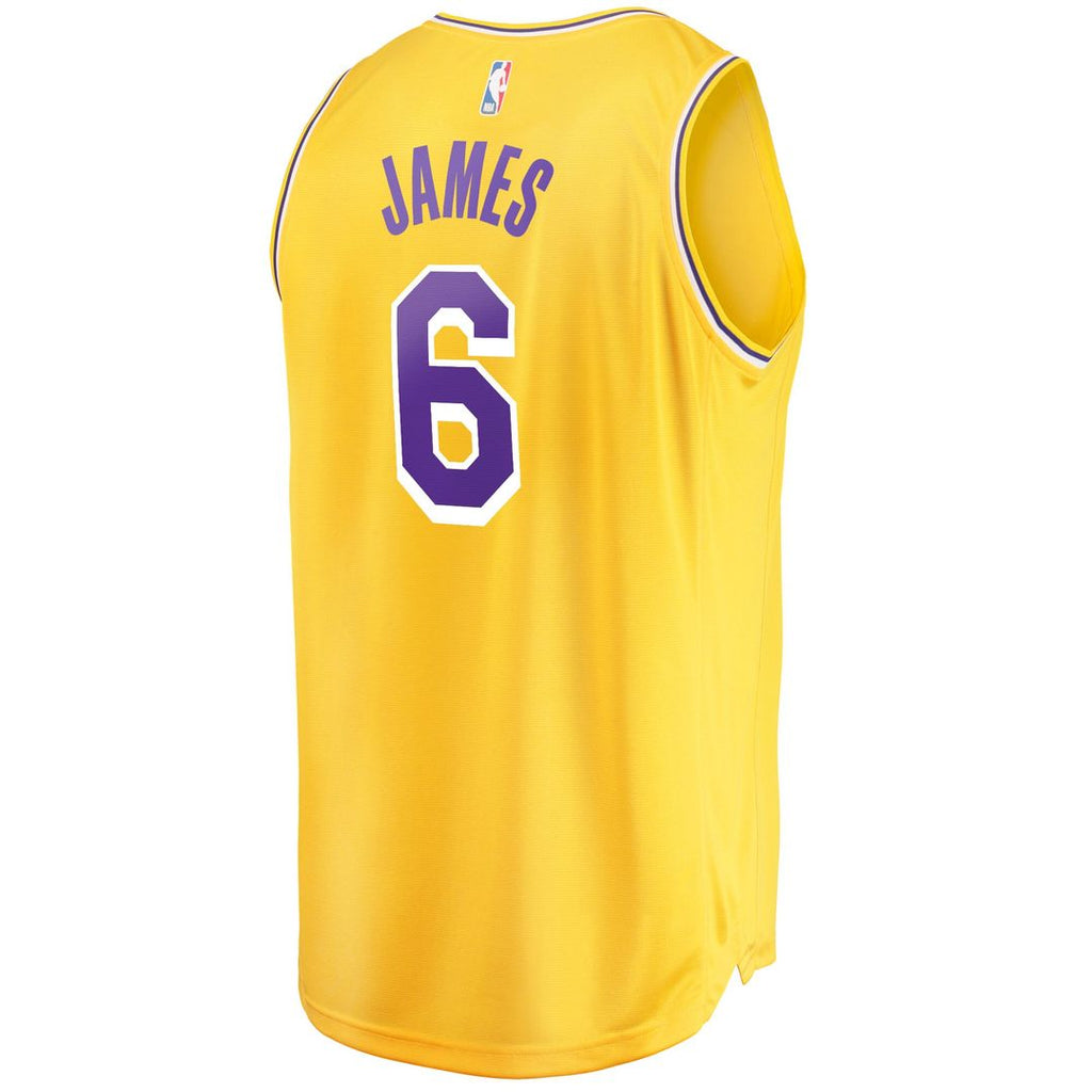 LeBron James Los Angeles Lakers Fanatics 2021/22 Fast Break Replica Jersey - Icon Edition - Gold