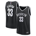 Nic Claxton Brooklyn Nets Fanatics Fast Break Replica Jersey - Black - Icon Edition