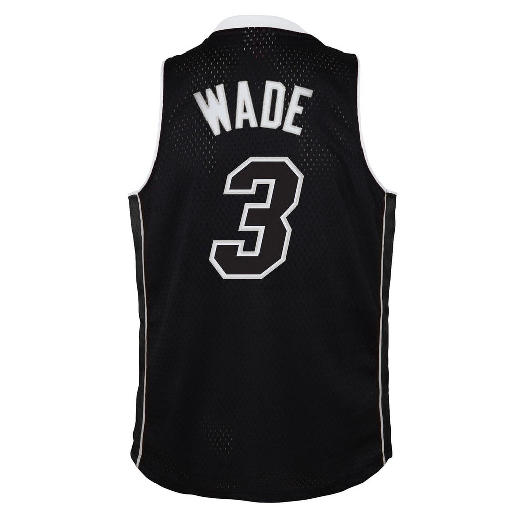 Dwyane Wade Miami Heat Mitchell & Ness Youth 2011/12 Hardwood Classics Swingman Alternate Jersey - Black