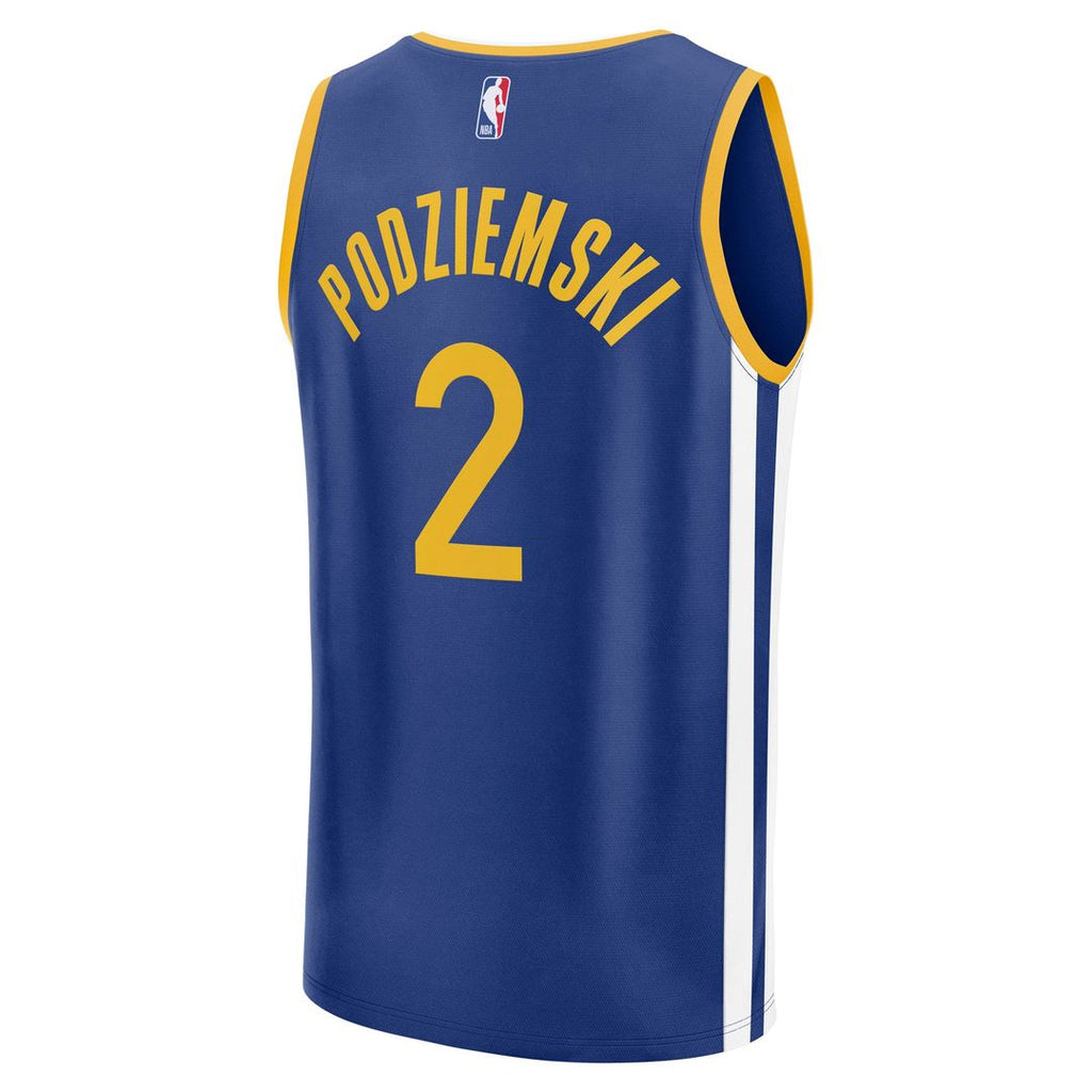 Brandin Podziemski Golden State Warriors Fanatics Fast Break Replica Player Jersey - Icon Edition - Royal