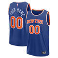 New York Knicks Fanatics Youth Fast Break Custom Replica Jersey - Blue  - Icon Edition