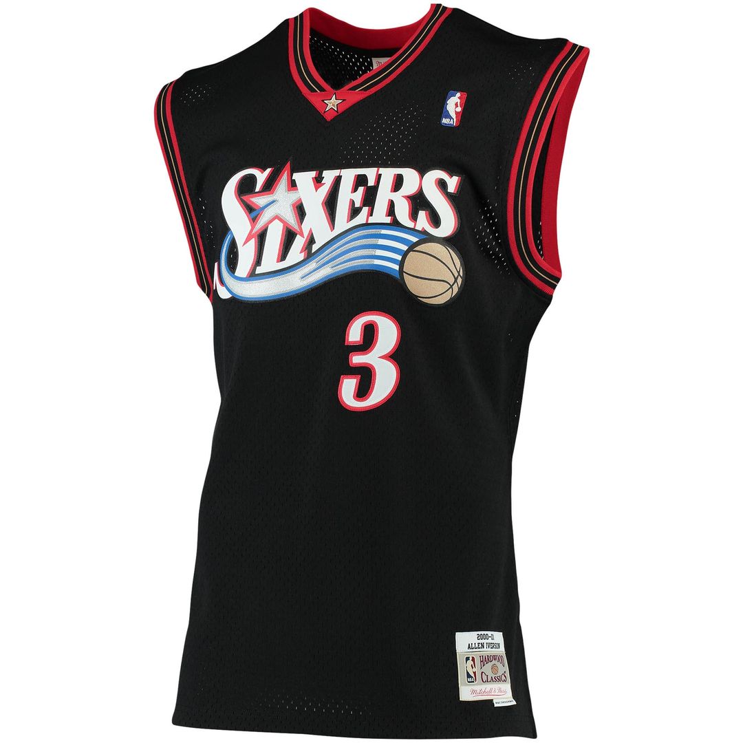 Allen Iverson Philadelphia 76ers Mitchell & Ness 1996/97 Big & Tall Hardwood Classics Swingman Jersey - Red
