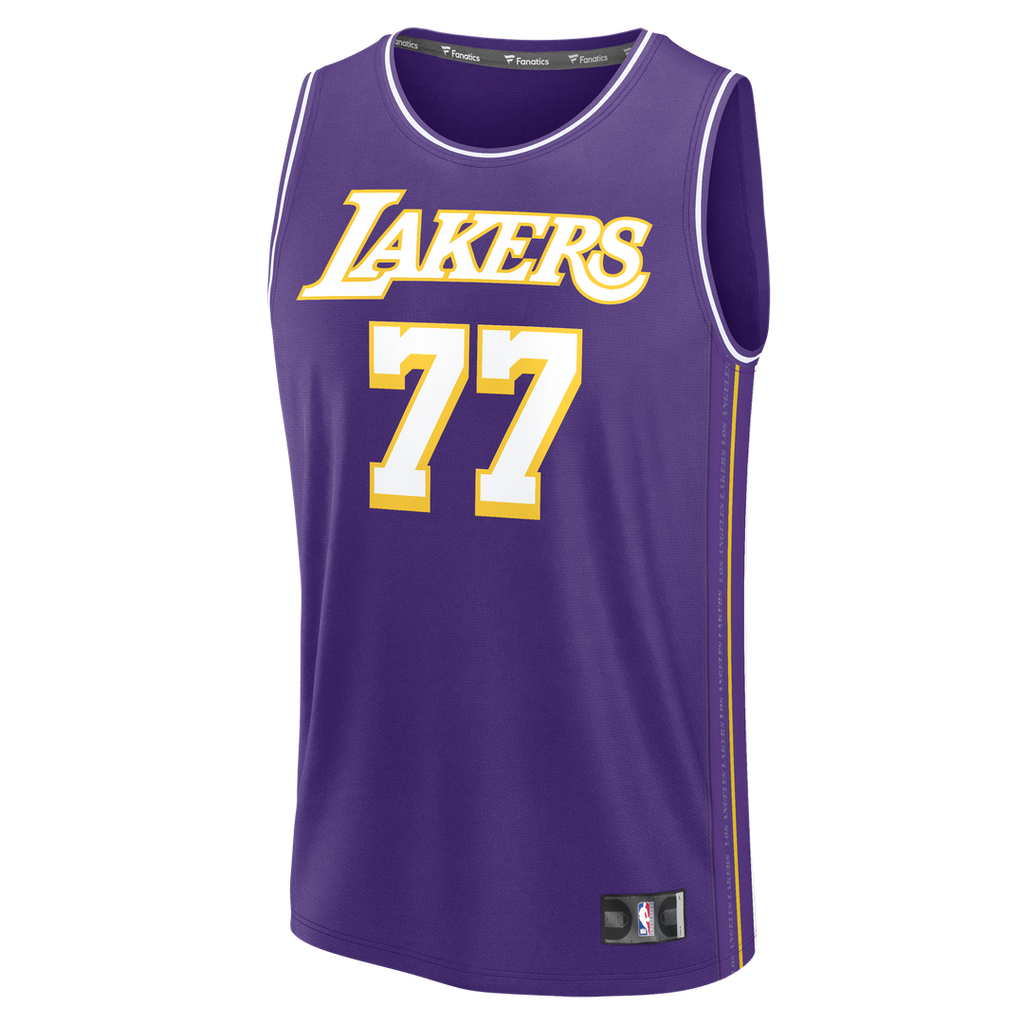 Luka Dončić Los Angeles Lakers Fanatics Youth  Fast Break Jersey - Statement Edition - Purple