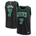 Jaylen Brown Boston Celtics Fanatics Fast Break Replica Player Jersey - Statement Edition - Black