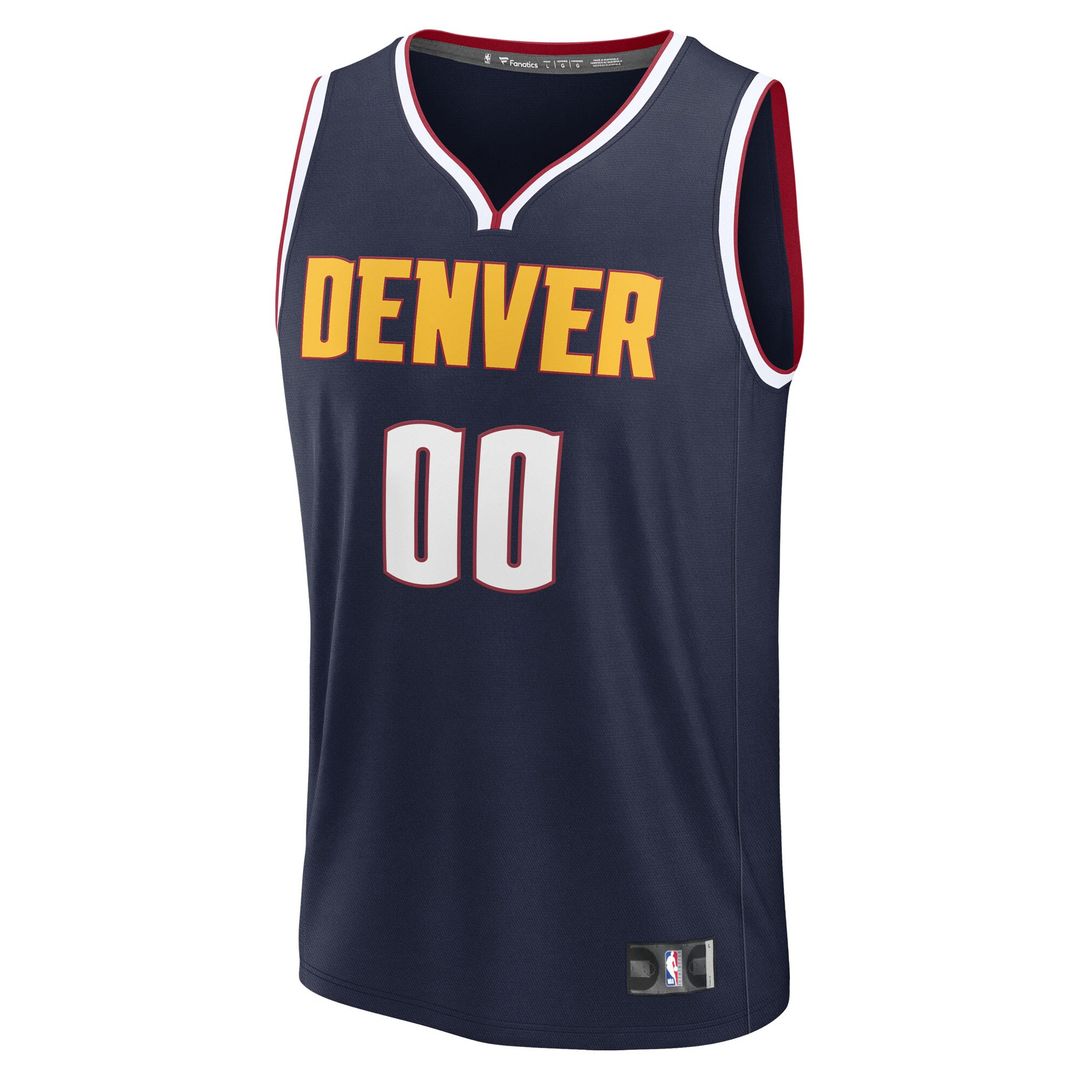 Denver Nuggets Fanatics Youth Fast Break Custom Replica Jersey - Blue  - Statement Edition