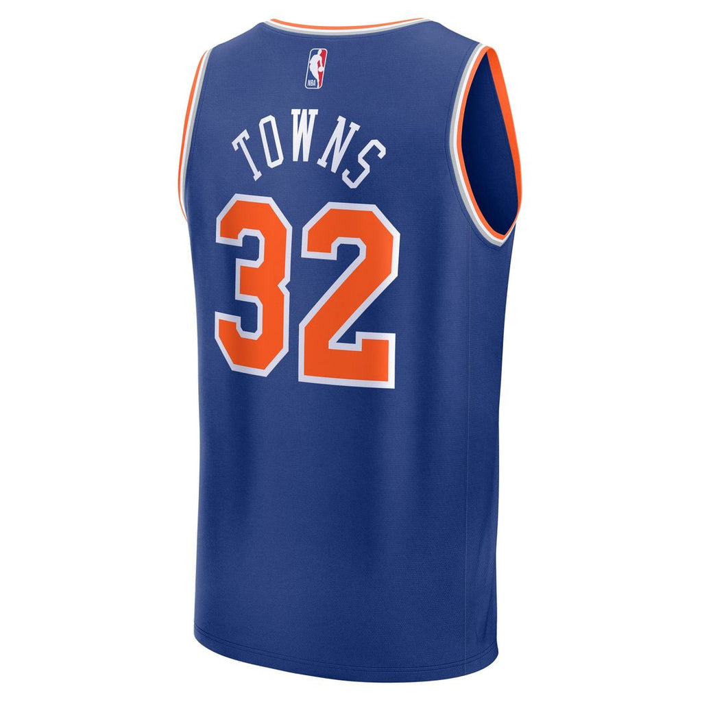 Karl-Anthony Towns New York Knicks Fanatics Youth Fast Break Replica Player Jersey - Blue - Icon Edition