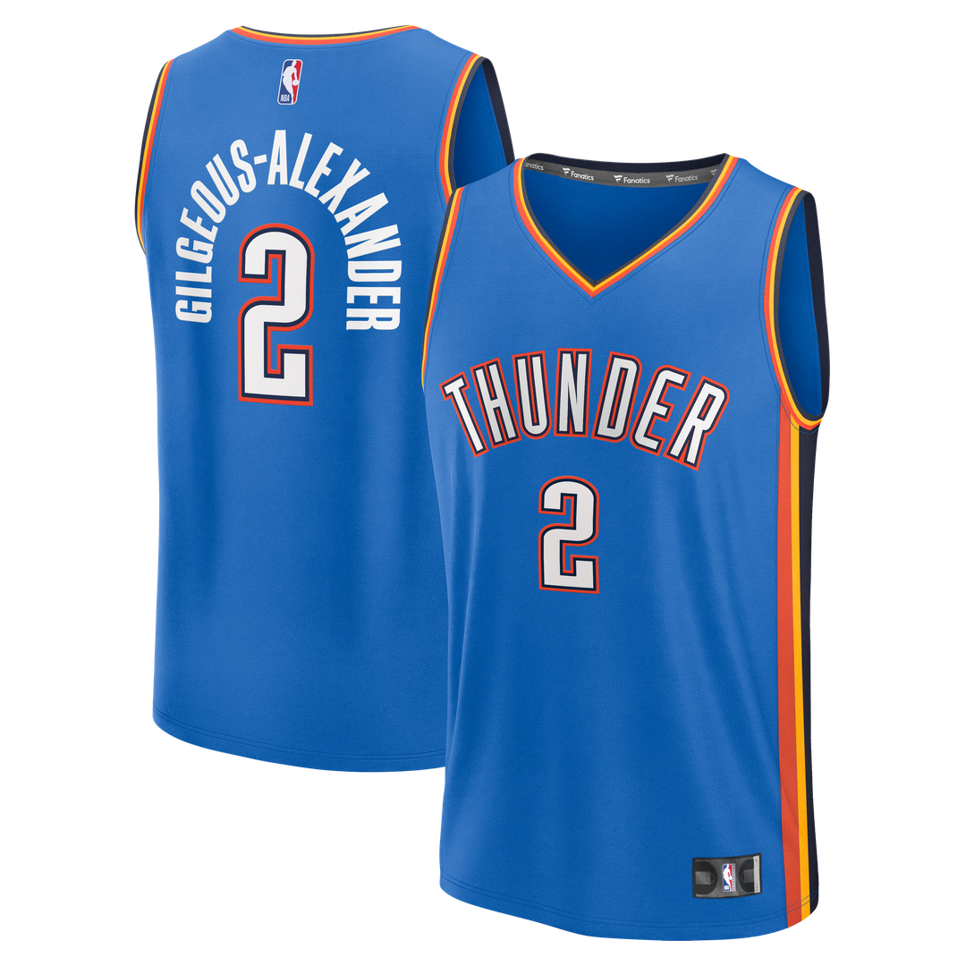 Shai Gilgeous-Alexander Oklahoma City Thunder Fanatics Fast Break Replica Player Jersey - Icon Edition - Blue