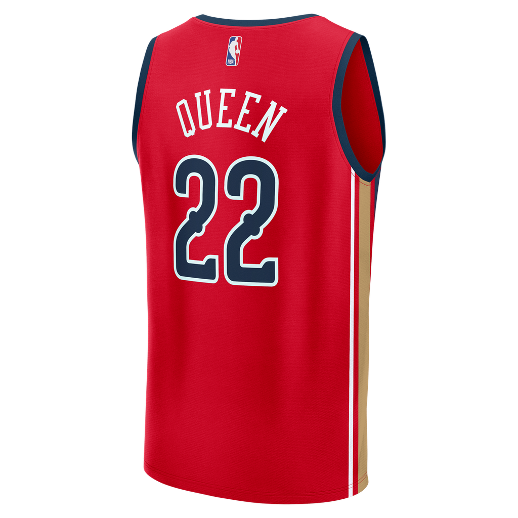 Derik Queen New Orleans Pelicans Fanatics Fast Break Replica Player Jersey - Statement Edition - Red