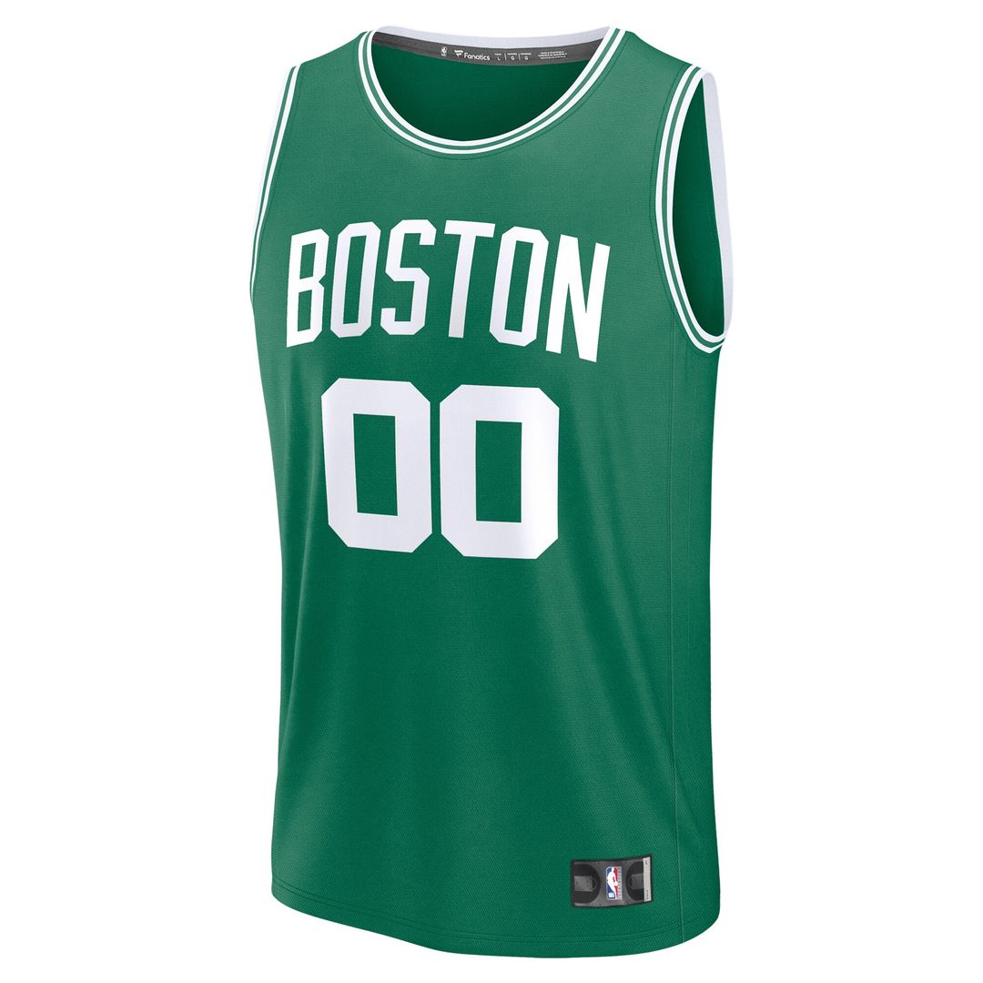 Boston Celtics Fanatics Youth Fast Break Custom Replica Jersey - White  - Association Edition