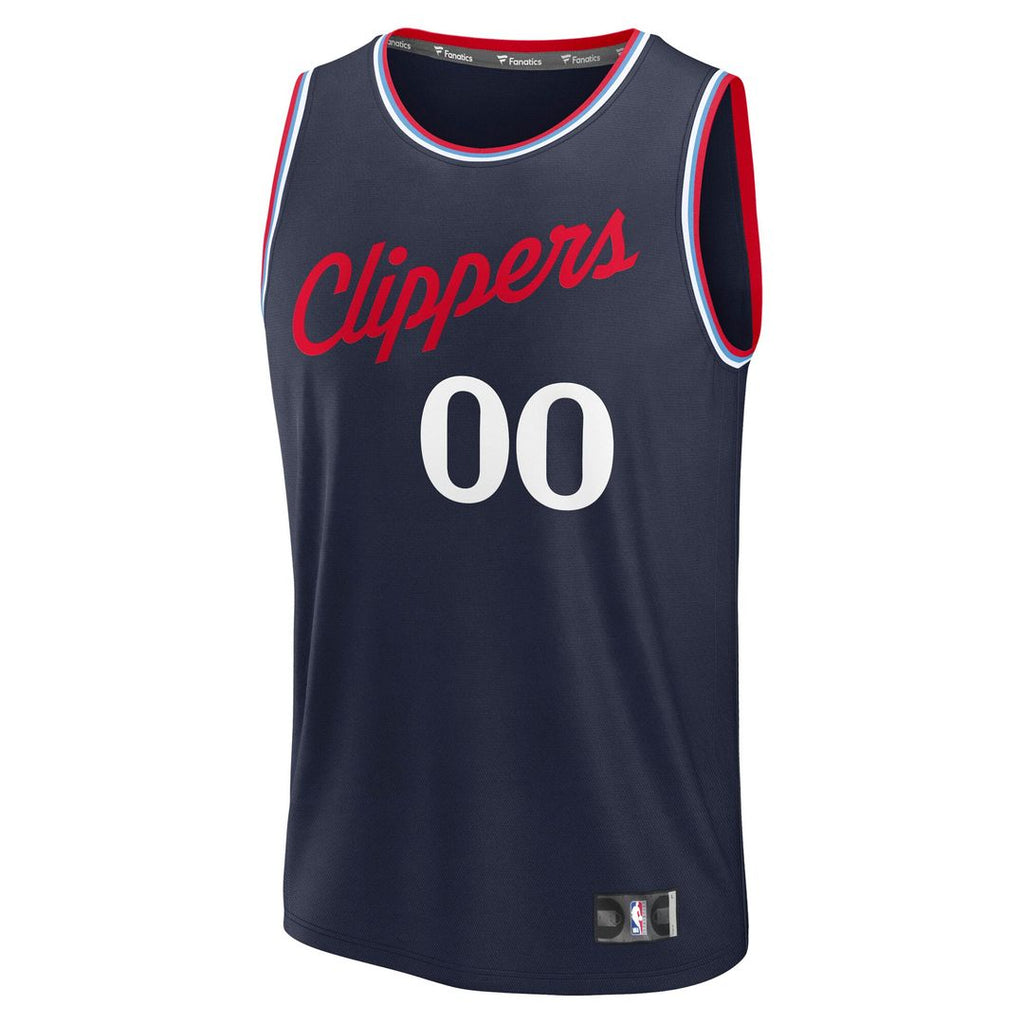 LA Clippers Fanatics Youth Fast Break Custom Replica Jersey - White  - Association Edition