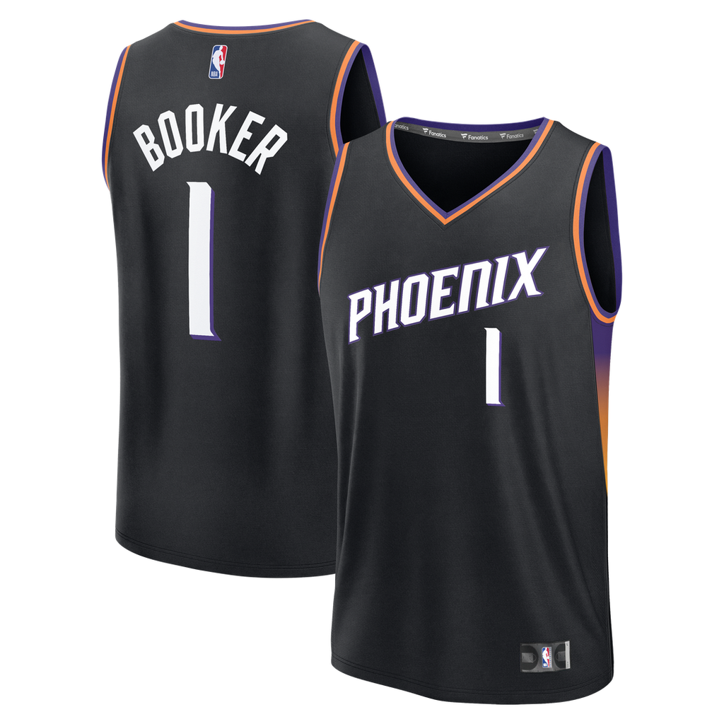 Devin Booker Phoenix Suns Fanatics Youth  Fast Break Jersey - Statement Edition - Black