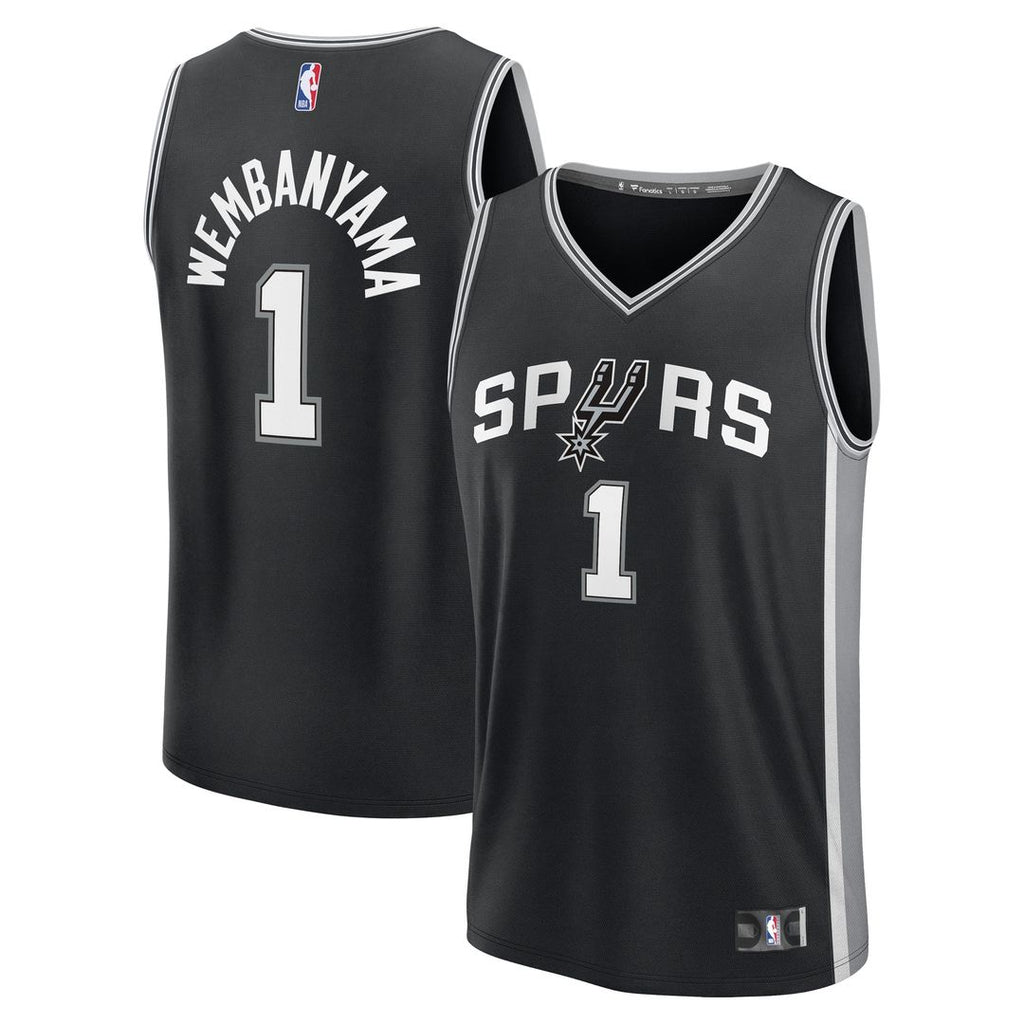 Victor Wembanyama San Antonio Spurs Fanatics Youth Fast Break Replica Player Jersey - Icon Edition - Black