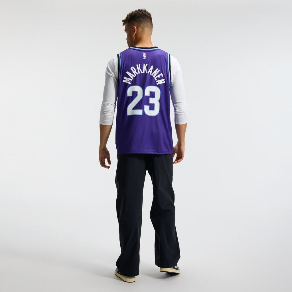 Lauri Markkanen Utah Jazz Fanatics Fast Break Replica Jersey - Icon Edition - Purple