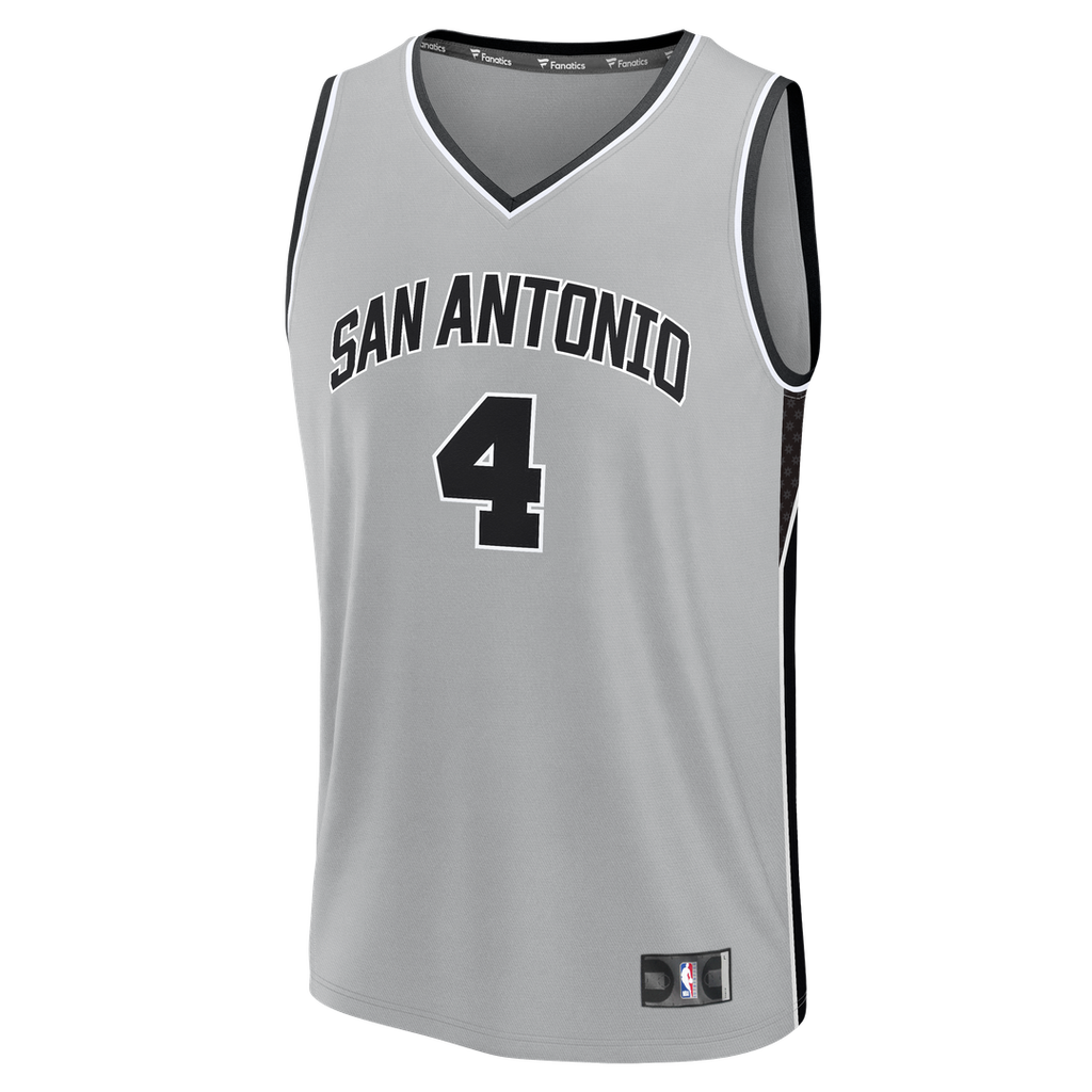 De'Aaron Fox San Antonio Spurs Fanatics Fast Break Jersey - Statement Edition - Silver