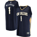 Zion Williamson New Orleans Pelicans Fanatics Replica Fast Break Jersey Navy - Icon Edition