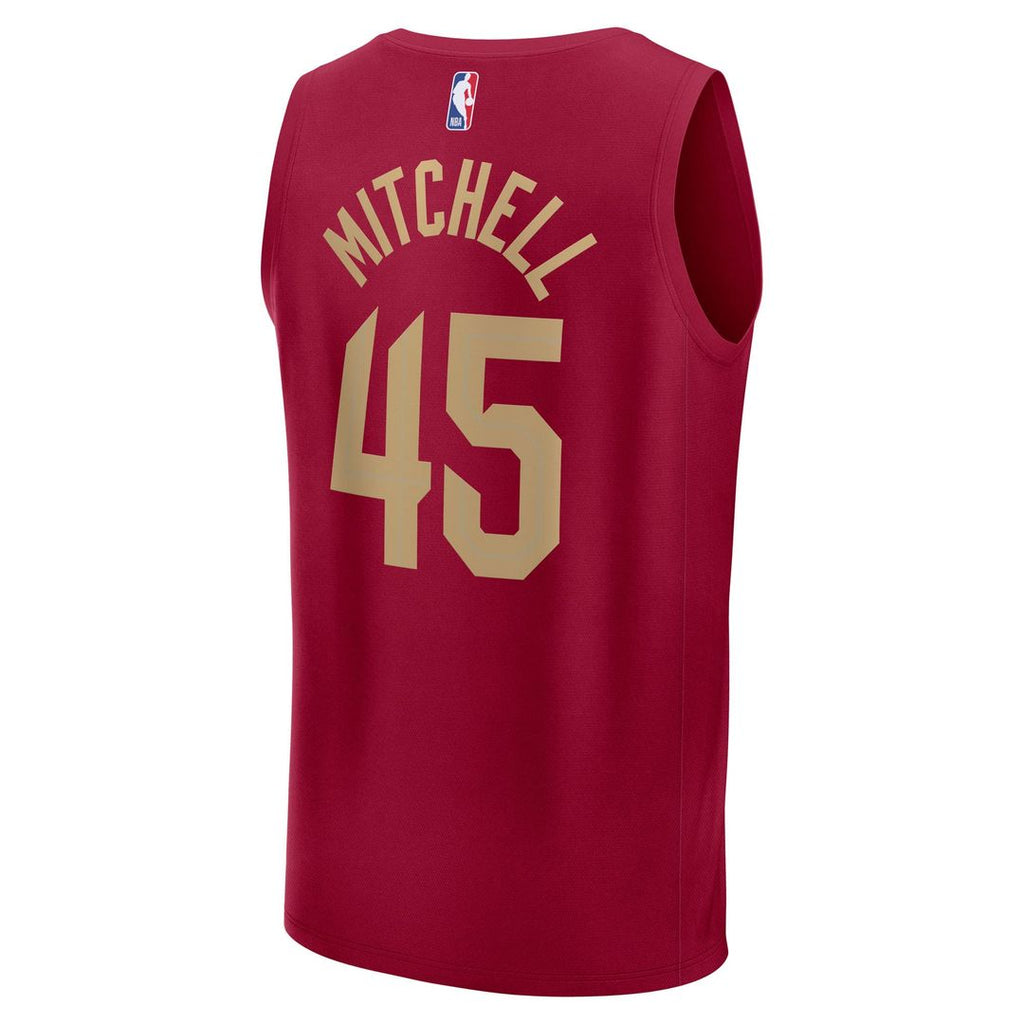 Donovan Mitchell Cleveland Cavaliers Fanatics Fast Break Replica Player Jersey - Icon Edition - Wine