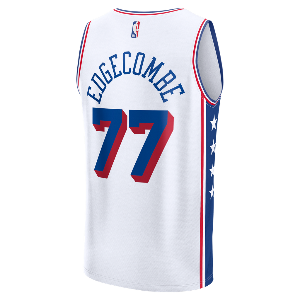 VJ Edgecombe Philadelphia 76ers Fanatics Fast Break Replica Jersey - White - Association Edition