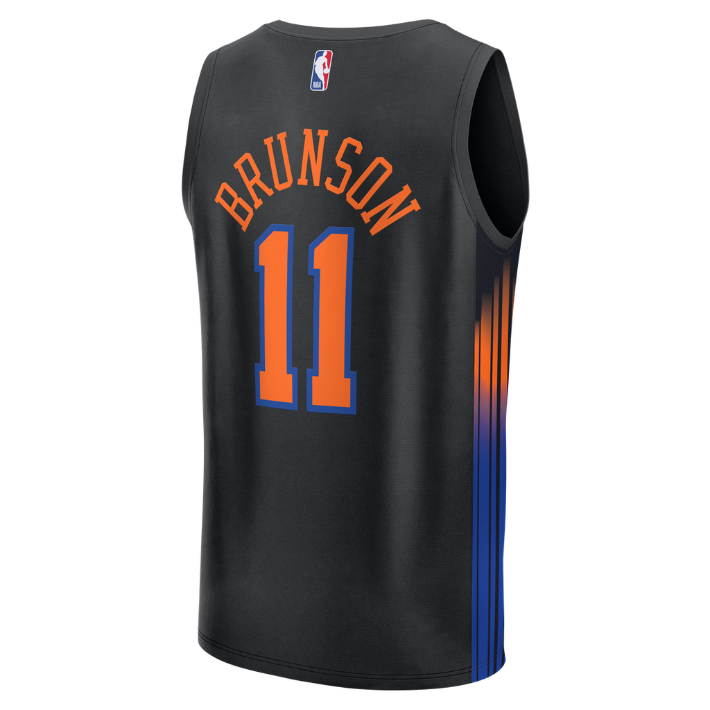 Jalen Brunson New York Knicks Fanatics Youth  Fast Break Jersey - Statement Edition - Black