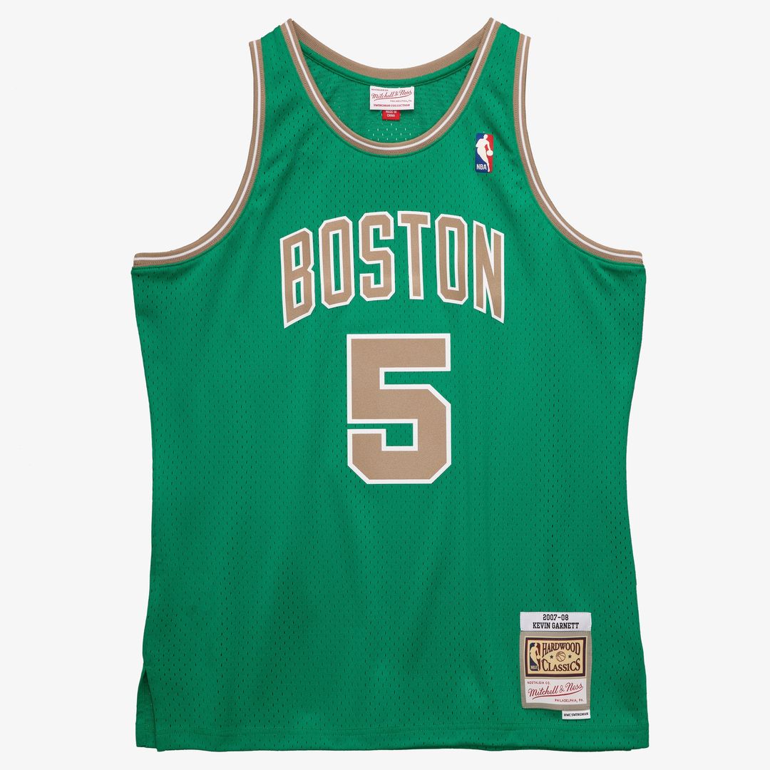 Kevin Garnett Boston Celtics Mitchell & Ness 2007-08 Hardwood Classics Swingman Jersey - Kelly Green