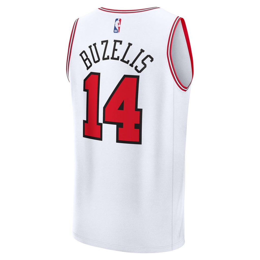 Matas Buzelis Chicago Bulls Fanatics Youth Fast Break Replica Player Jersey - Association - White Edition