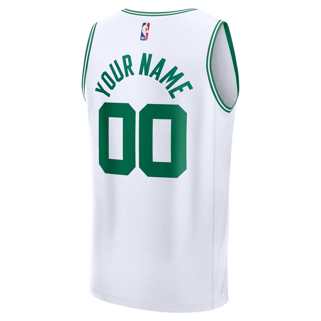 Boston Celtics Fanatics Youth Fast Break Custom Replica Jersey - Kelly Green  - Icon Edition