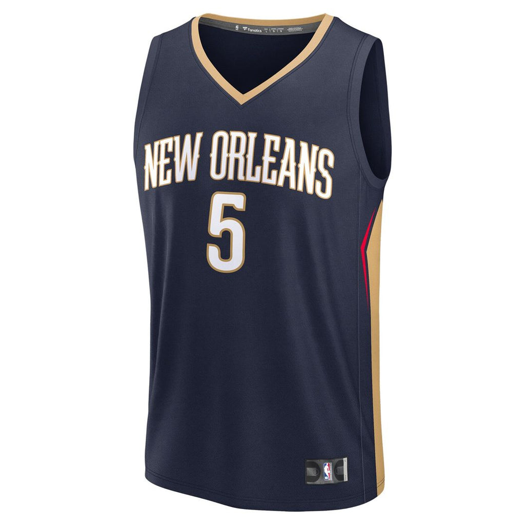 Dejounte Murray New Orleans Pelicans Fanatics Fast Break Replica Player Jersey - Icon Edition - Navy