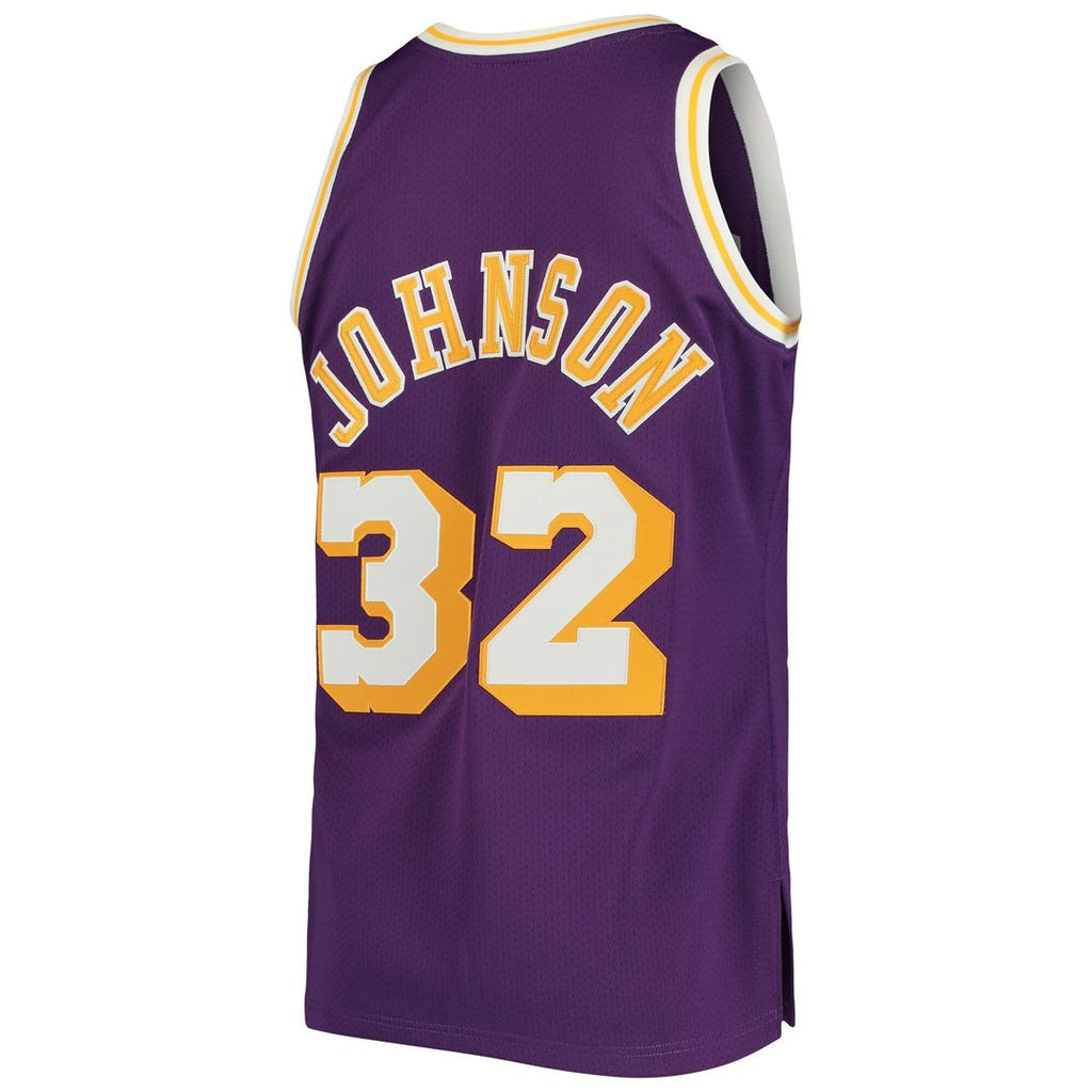 Magic Johnson Los Angeles Lakers Mitchell & Ness 1984/85 Hardwood Classics Authentic Jersey - Gold