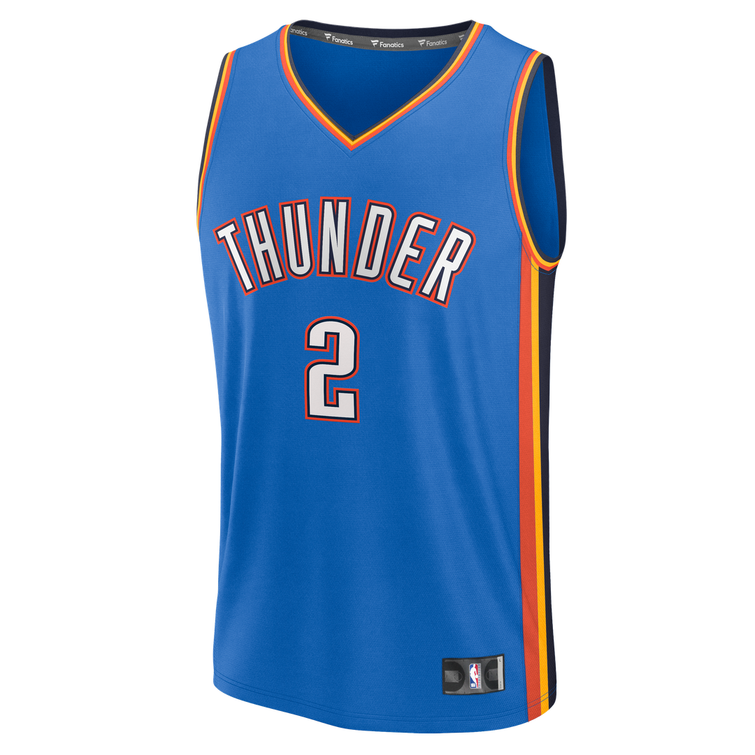 Shai Gilgeous-Alexander Oklahoma City Thunder Fanatics Fast Break Replica Player Jersey - Icon Edition - Blue