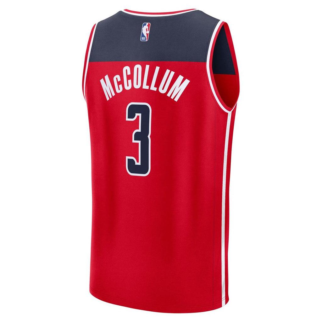 CJ McCollum Washington Wizards Fanatics Youth Fast Break Replica Player Jersey - Icon Edition - Red